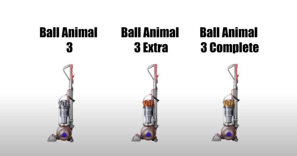 Dyson Ball Animal 3, Animal 3 Extra and Animal 3 Complete