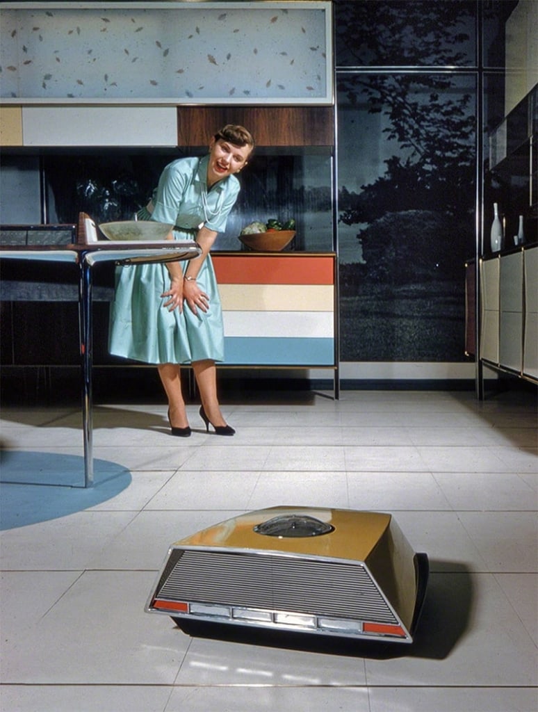 1950s Robot Vacuum Prototype - RCA-Whirlpool Miracle Kitchen