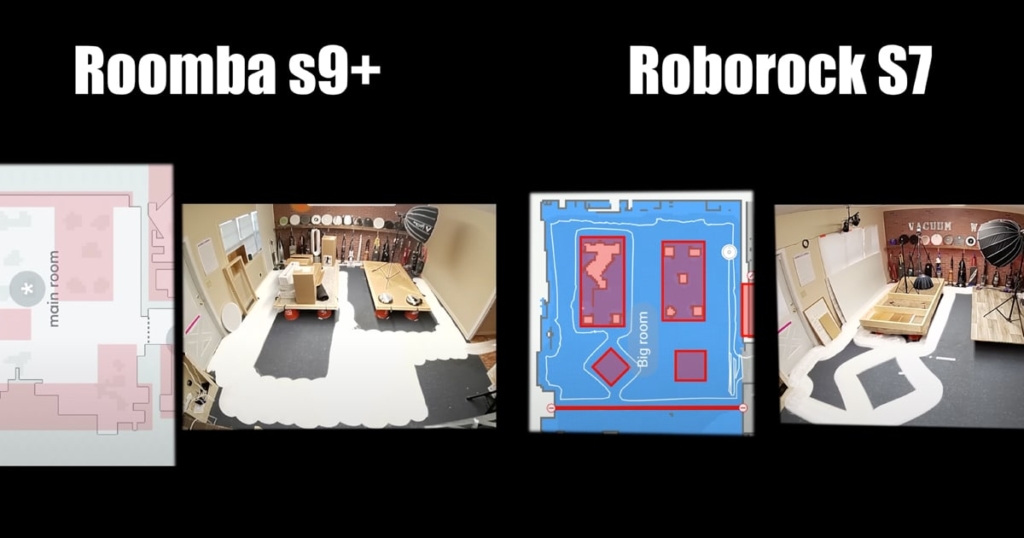 Testing Navigation - iRobot Roomba s9 plus vs Roborock S7 plus