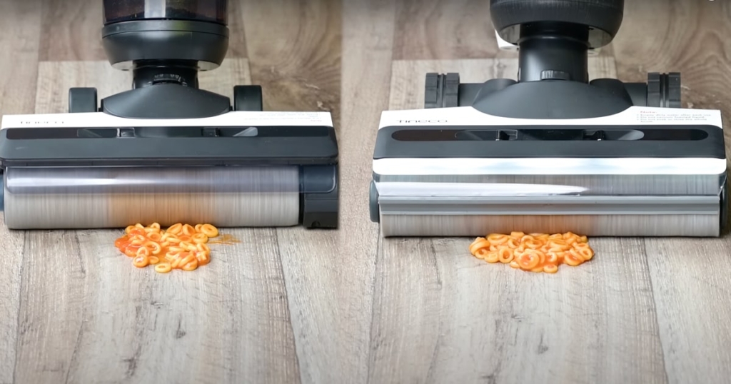 Side by Side Wet Mess Clean-up test - Tineco Floor ONE S5 Pro 2 vs S7 Pro