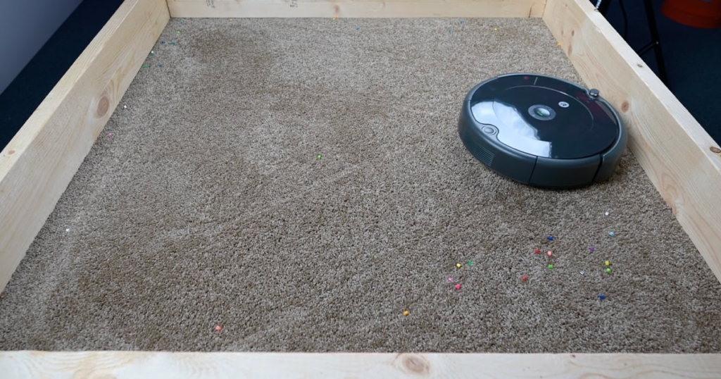 Testing Carpet Debris Pickup - iRobot Roomba 694 vs Eufy 11S