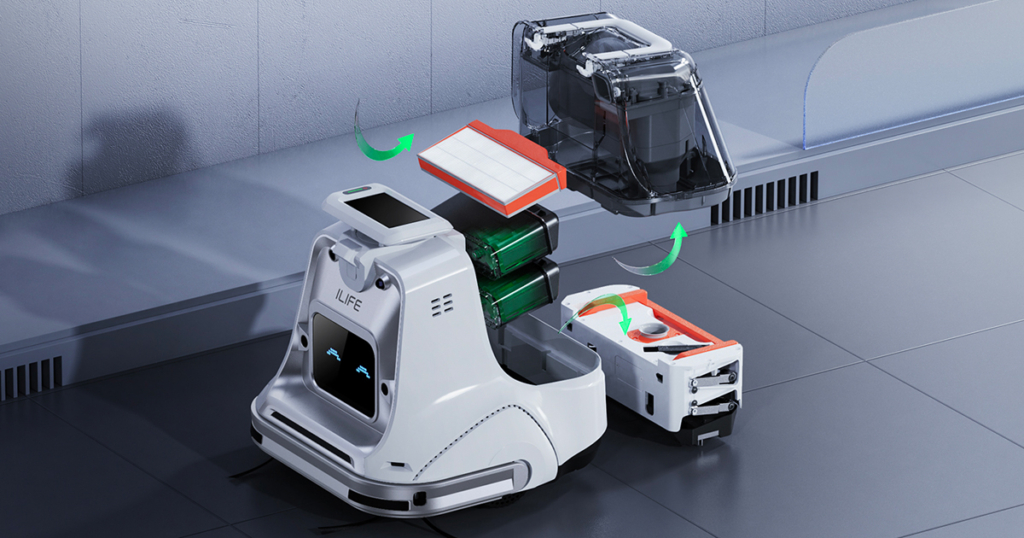 ILIFE X1000 Robot Vacuum - Modular Design