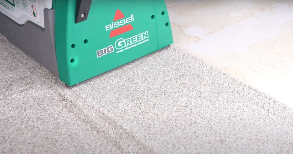 Testing Wet Stain Cleanup - Red Wine - Bissell Big Green Carpet Cleaner