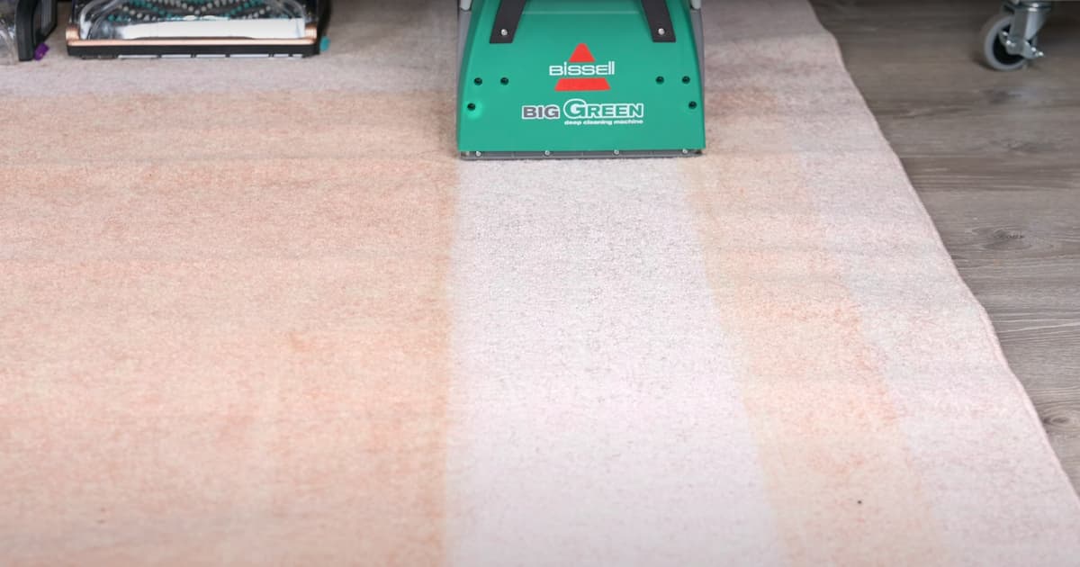 Testing the Bissell Big Green Carpet Cleaner