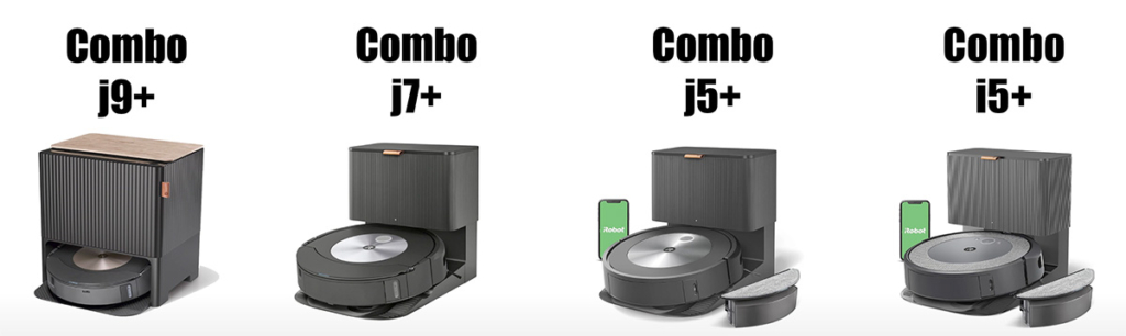 iRobot Roomba Combo j9+ vs j7+ vs j5+ vs i5+