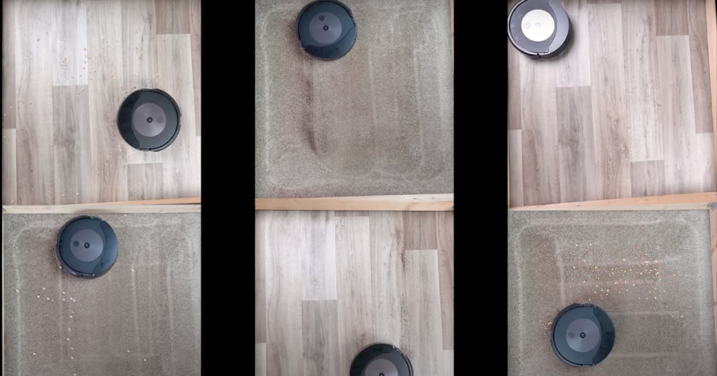 Carpet and Hard Floor Pickup Tests - iRobot Roomba Combo j9 Plus