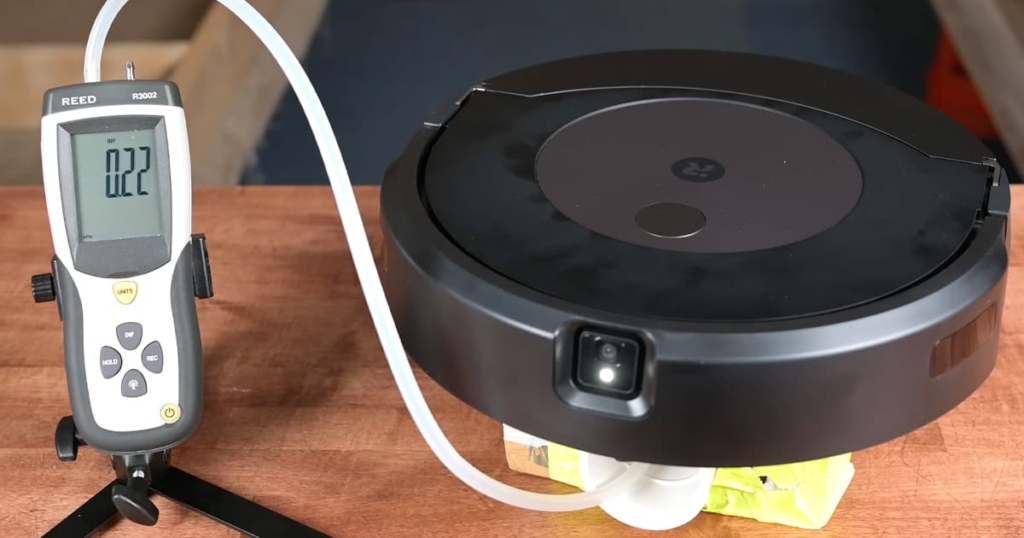 Recording Suction and Airflow - iRobot Roomba Combo j9 Plus