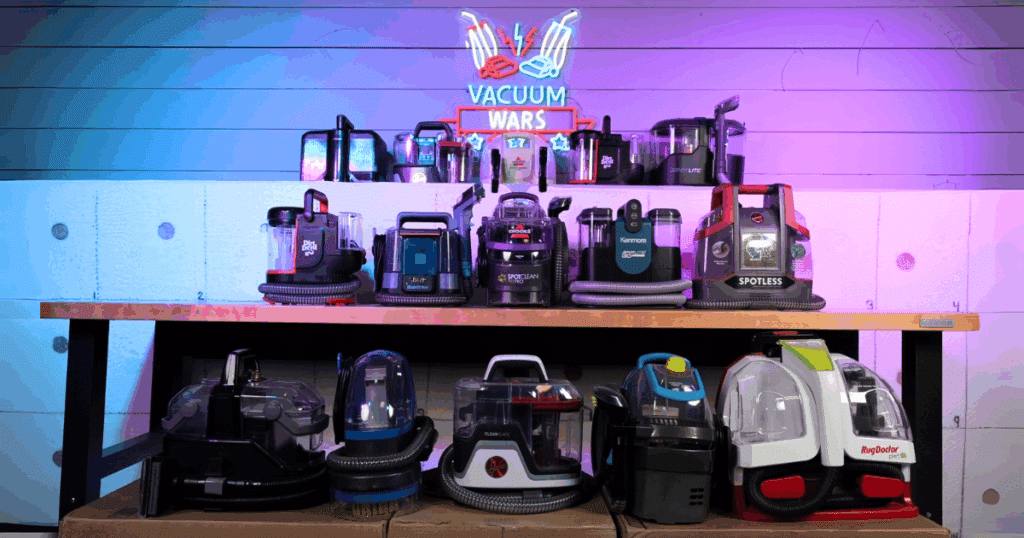 Carpet Spot Cleaners Competitors for 2025 at the Vacuum Wars Studio | Vacuum Wars Carpet Spot Cleaners Competitors for 2025 at the Vacuum Wars Studio