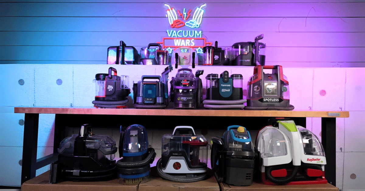 Carpet Spot Cleaners Competitors for 2025 at the Vacuum Wars Studio