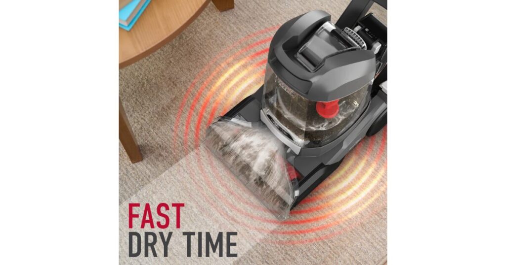 Hoover ONEPWR SmartWash Cordless Carpet Cleaner Dry Time