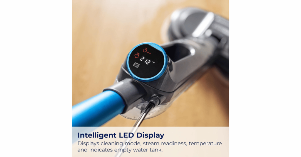 New Bissell SpinWave SmartSteam floor cleaner intelligent LED display