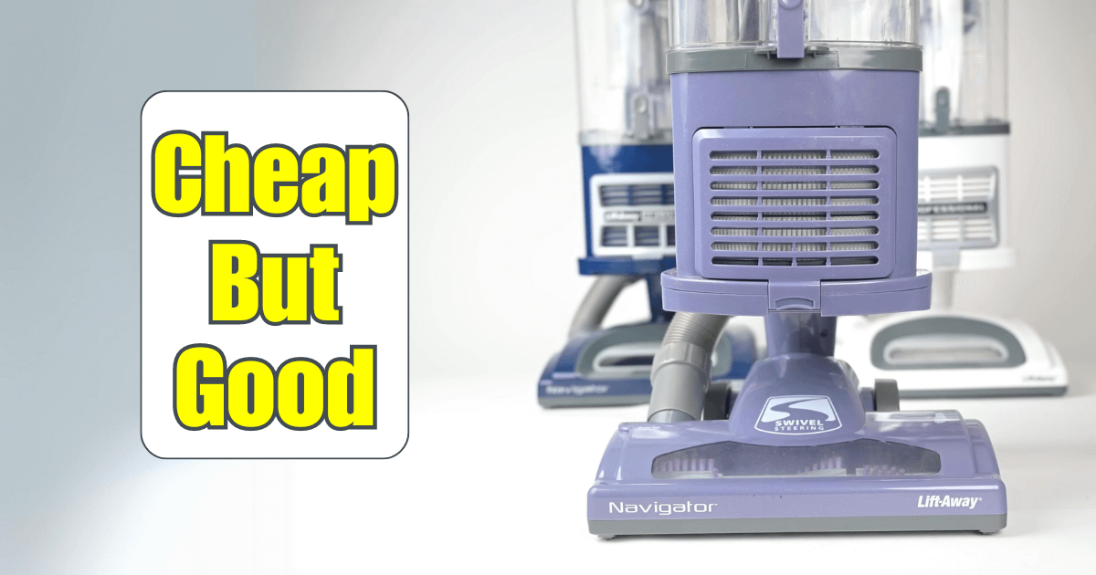 The Shark Navigator NV352 is the top budget upright vacuum choice at Vacuum Wars for 2024.
