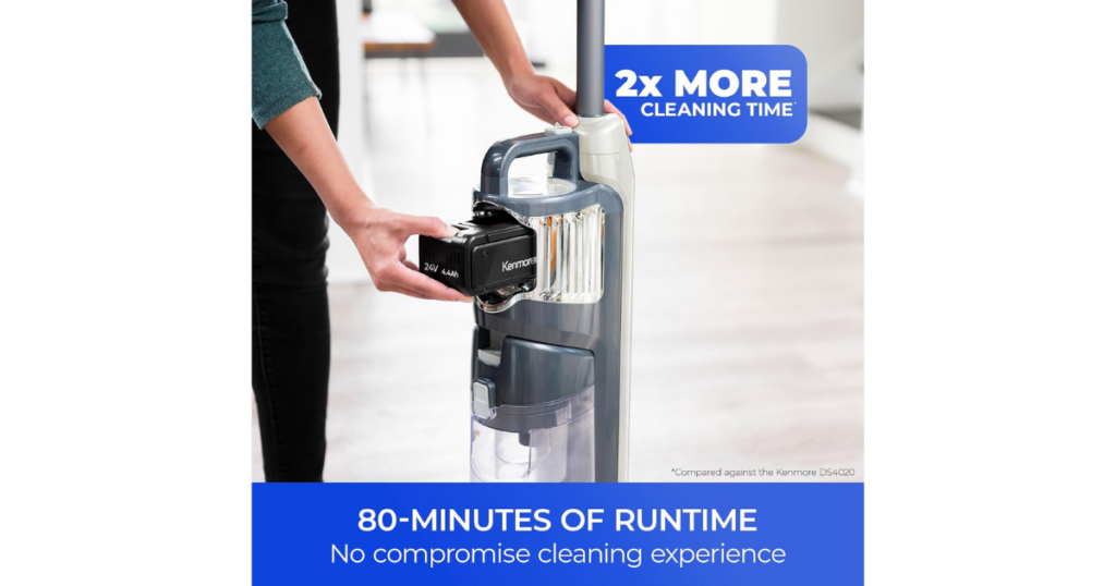 Kenmore Elite Litening 80 minutes of runtime