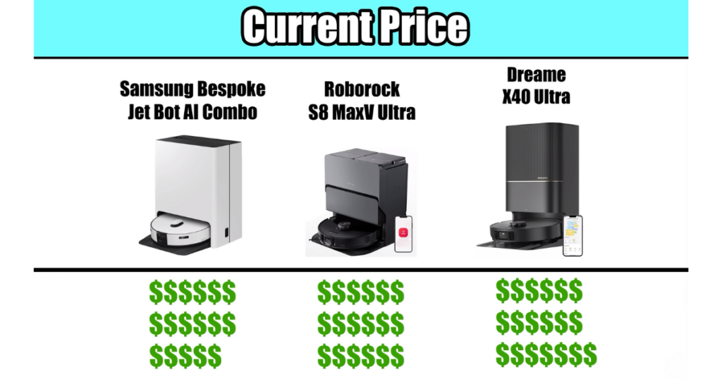 Samsung Bespoke Jet Bot AI Combo Price Comparison