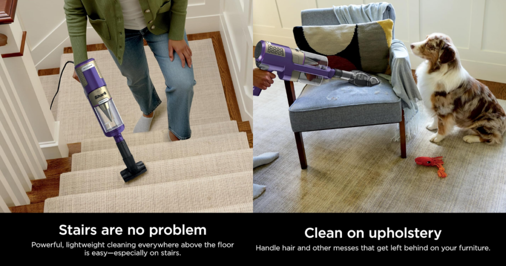 Shark HZ4002 PowerDetect Corded Stick Vacuum's above-floor cleaning