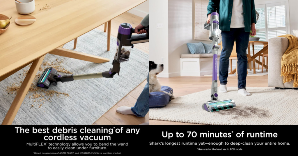 Shark IP3251 PowerDetect Cordless Vacuum's MultiFlex Technology & 70-minute runtime