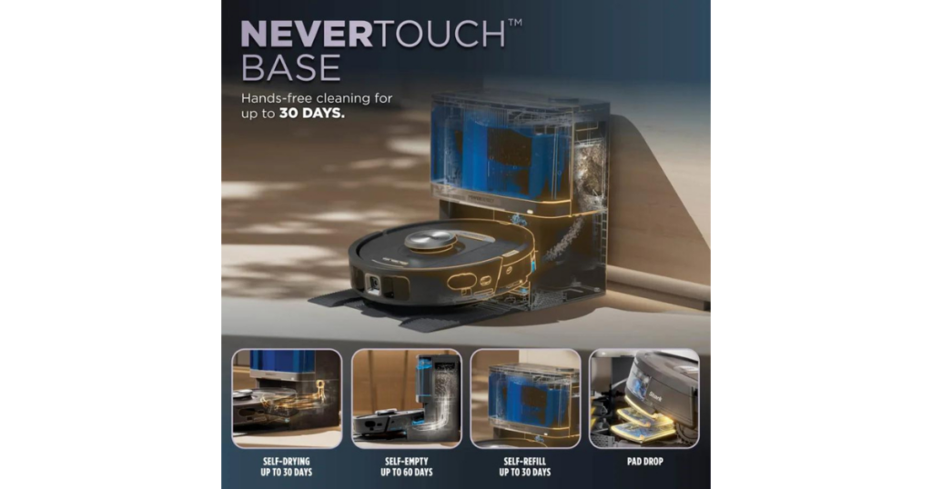 Shark PowerDetect Robot Vacuum's NeverTouch Base