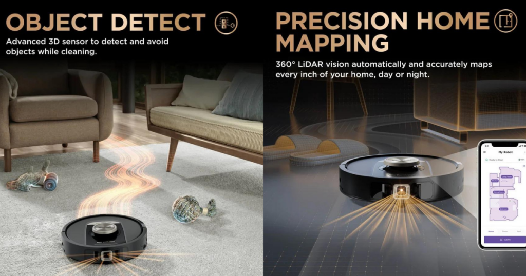 Shark PowerDetect Robot Vacuum's Object detection & mapping features