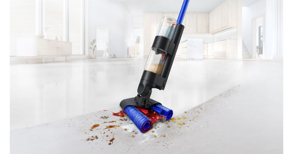 Dyson WashG1 Hard Floor Cleaner's counter-rotating microfiber rollers