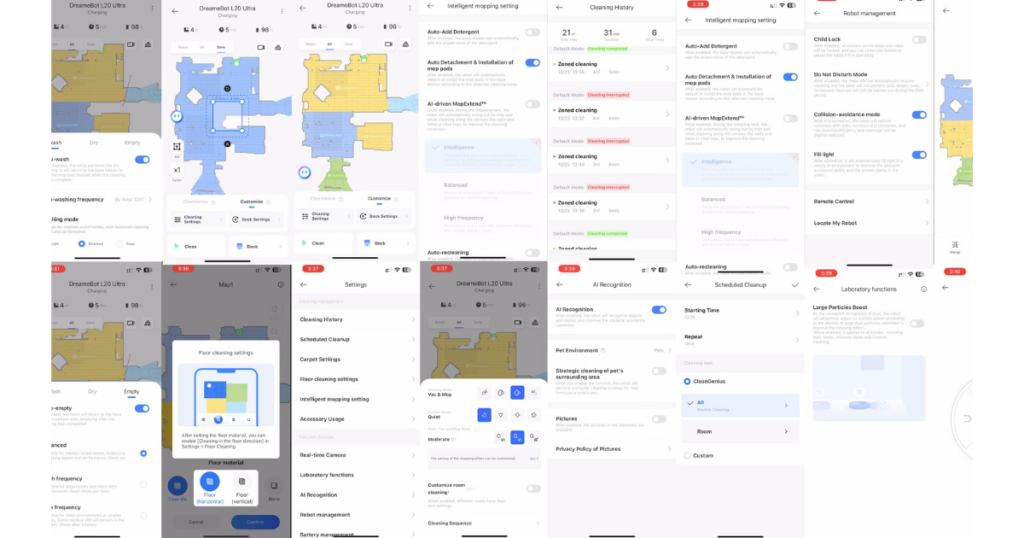 Feature-rich app control features such as edge mopping control, auto-empty frequency, 3D mapping, and voice assistant are available on mid-range models ©Vacuum Wars