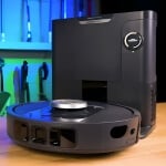 Shark PowerDetect robot vacuum and bagless auto-empty dock.