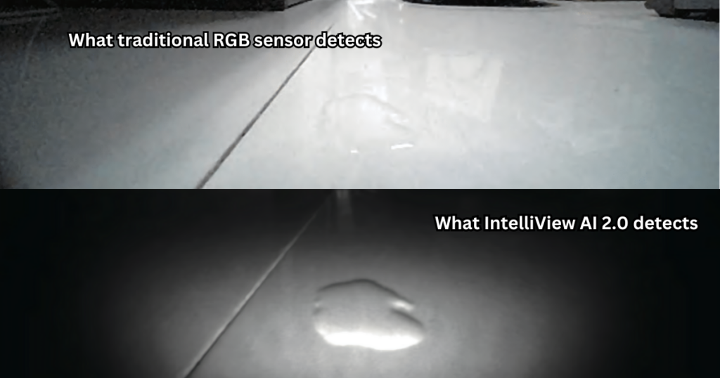 A demonstration of the difference between IntelliView and RGB sensors