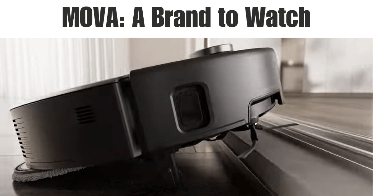 MOVA brand robot vacuum demonstrates threshold climbing