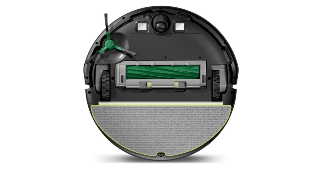 The underside of the Roomba 205 Combo