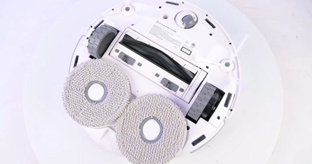the underside of a deebot t20 robot
