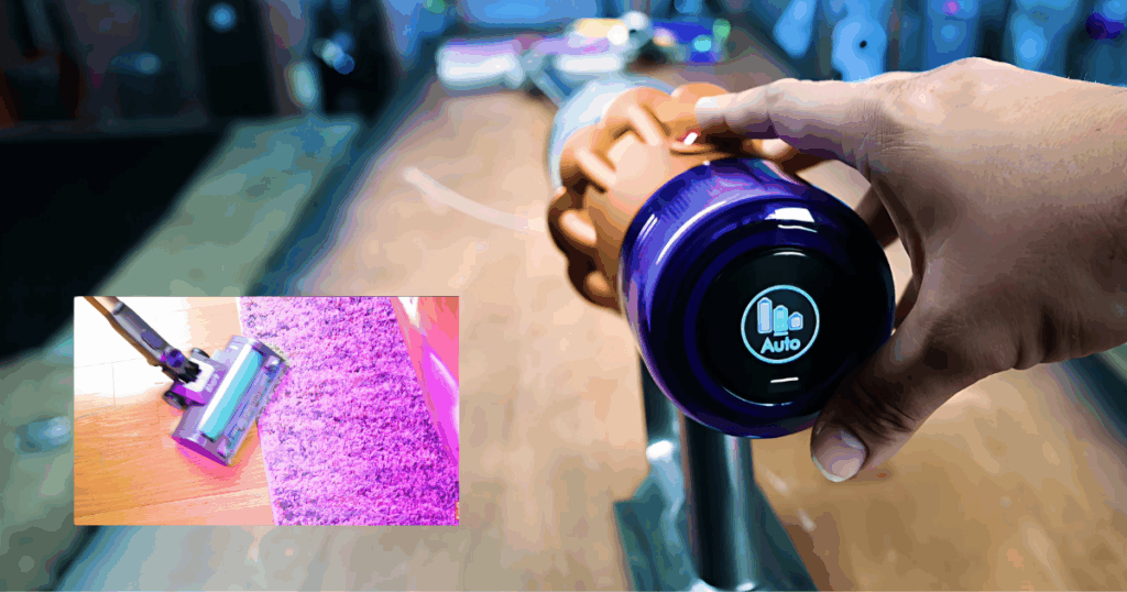 Auto Suction Adjustment on cordless vacuums