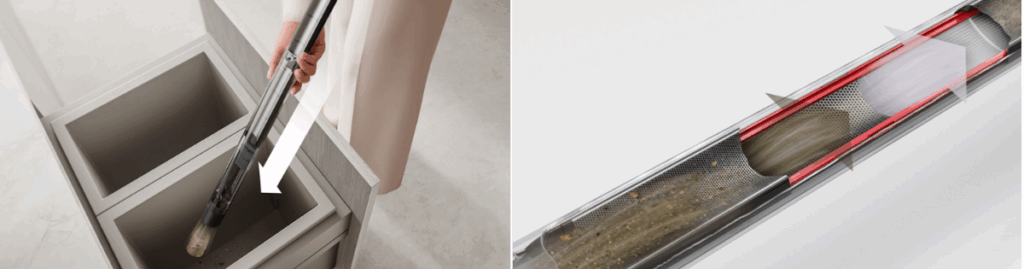 Dyson PencilVac Debris Emptying