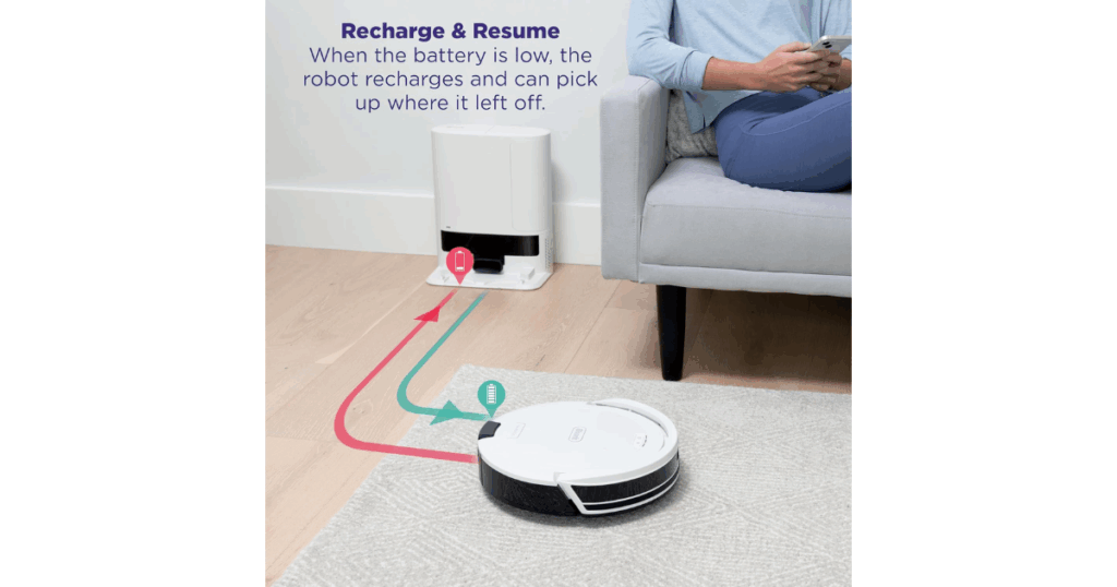 Shark Navigator Robot Vacuum Recharge and Resume