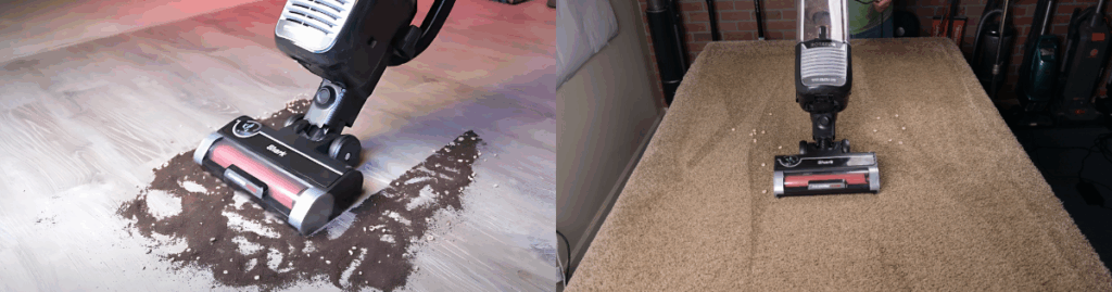 Shark Rotator Pet ZU102 Debris Pickup on Hard Floor and Carpet