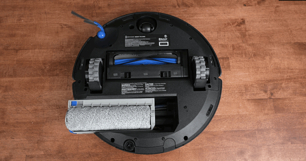 The Ecovacs T80 uses the OZMO roller mop system previously only found on the premium Ecovacs models