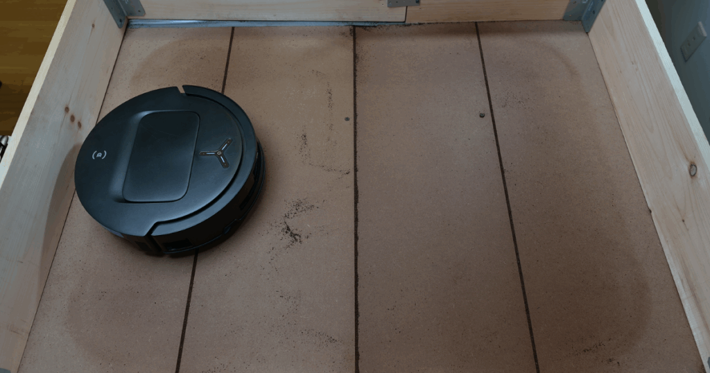 The Ecovacs T80 Omni scored a little low on our crevice pickup test