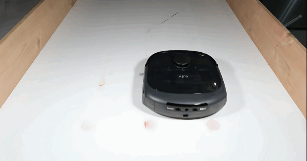 The Eufy E28 scored 127 in our independent dried-stain test, much higher than the average of 93, although it left behind more water than we would like