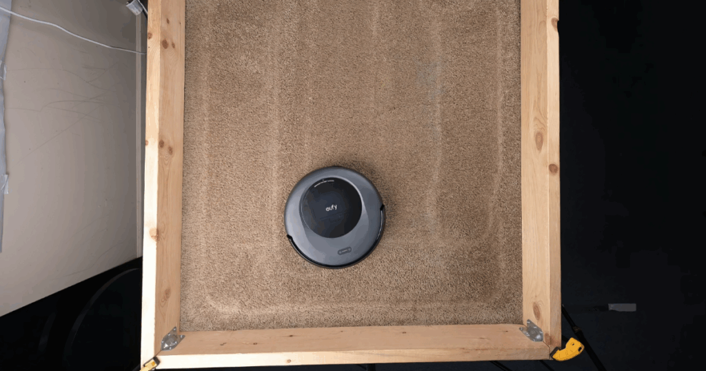 The Eufy Omni C20 scored very high on the Vacuum Wars flattened pet hair carpet test, removing 96% of the hair