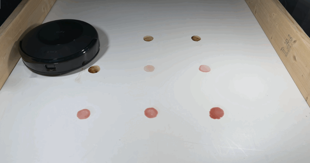 Eufy Omni C20 scored 105 points on our dried on stain test, higher than the average of 93