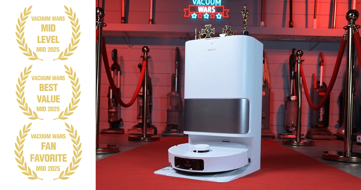 MOVA P10 Pro Ultra Award Winner at Vacuum Wars