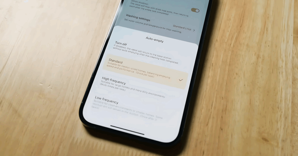 The polished MOVA app is comparable in quality to any more established brand