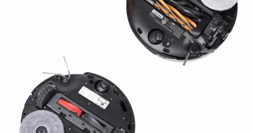 Both the Roborock Saros 10R and Dreame X50 have extending side brushes for edge sweeping