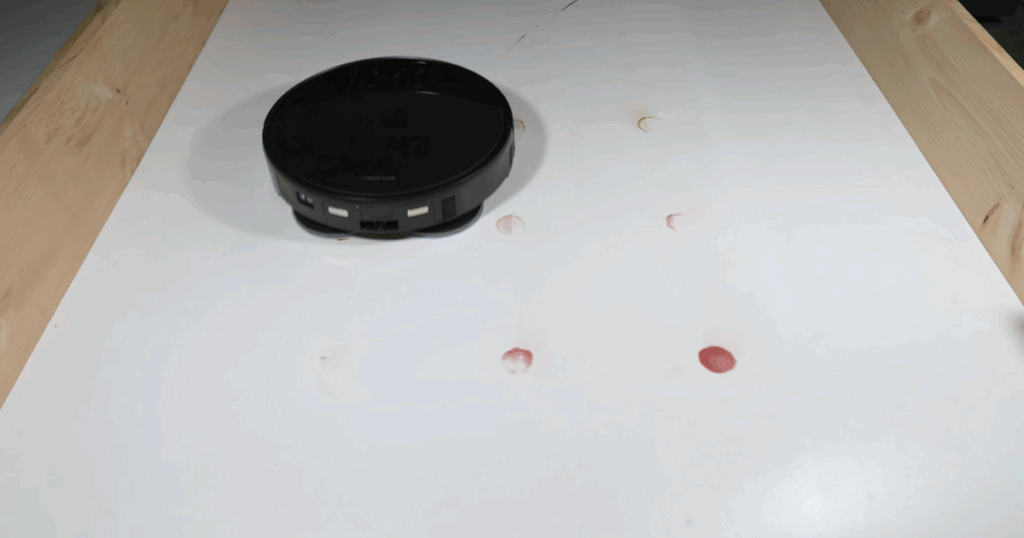 The Roborock Saros 10R outperformed the Dreame X50 substantially on the dried stain test