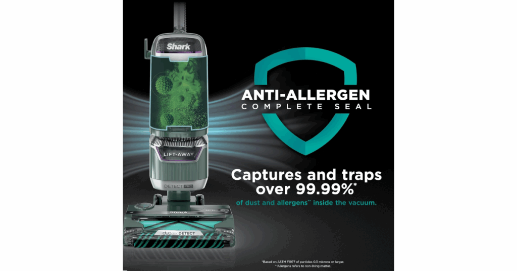 Shark Detect Pro Lift-Away ADV Anti-Allergen Filtration