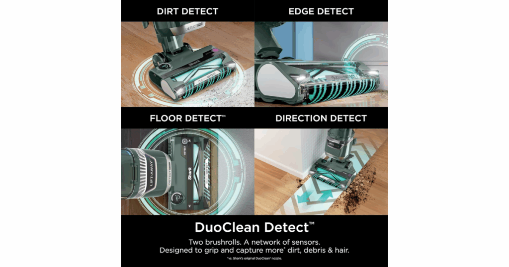 Shark Detect Pro Lift-Away ADV with Dirt, Edge, Floor, Direction, and DuoClean Detect Technologies