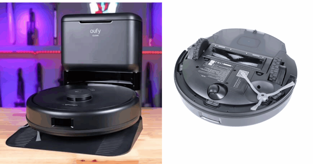 The Eufy L60 with Auto Empty dock and underside display 