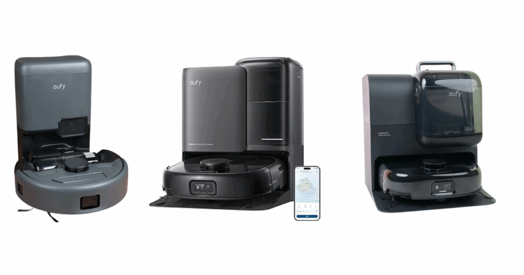 The E series has 3 current members, the E20 with a detachable handheld vacuum, the E25 vacuum and mop combo, and the E28 with its detachable deep cleaner