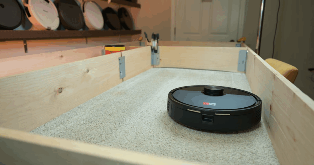The Roborock Q7 M5 performed at exactly our testing average in the carpet deep clean test