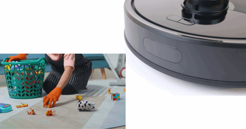The Roborock Q7 M5 has no obstacle avoidance, so you will need to tidy clutter from the floor before running the robot