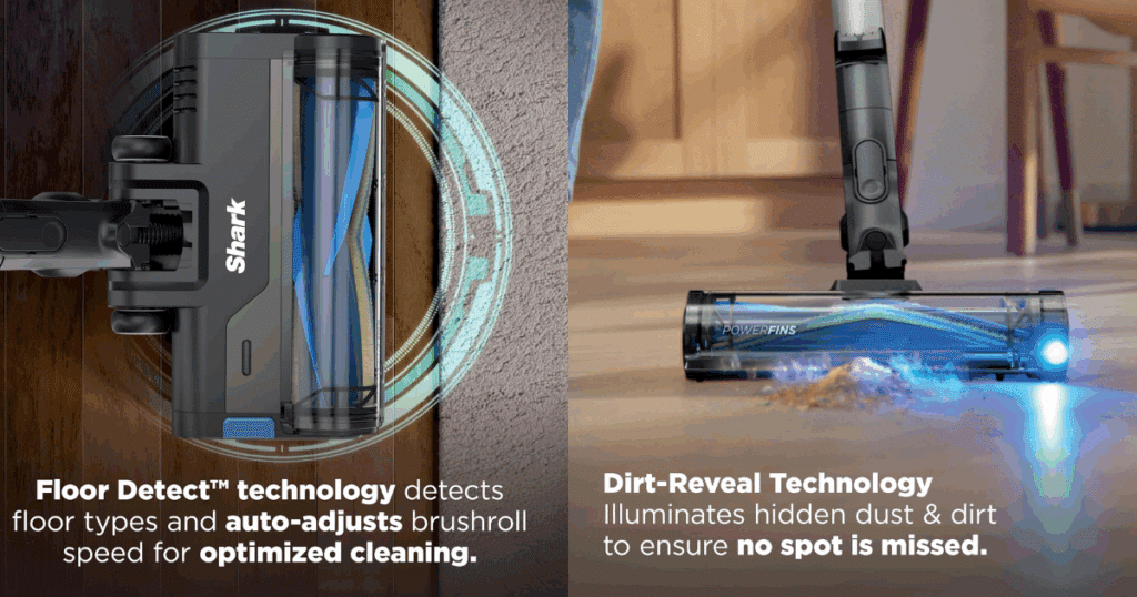 Shark PowerPro Reveal Plus Floor Detect and Dirt Reveal Technology