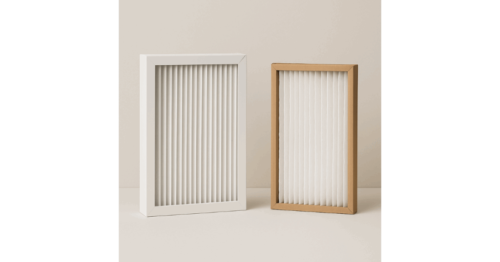 Side by side air purifier filters